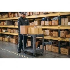 19 in. PUC-3819 Flat Top Resin Utility Cart by Jet -Cheap Jet Store gray jet tool carts 141011 76 1000