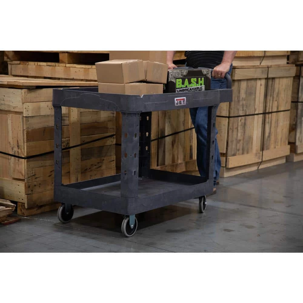500 lbs. 43 in. x 25 in., Resin Utility Cart, PUC-43x25 by Jet 4 500 lbs. 43 in. x 25 in., Resin Utility Cart, PUC-43x25 by Jet - Image 2