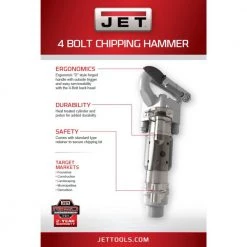 3 in. Stroke Round Shank 4-Bolt Chipping Hammer by Jet -Cheap Jet Store jet air hammers 550620 4f 1000