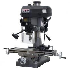 2 HP Milling/Drilling Machine with R8 Taper and Worklight, 12-Speed, 115/230-Volt, JMD-18 by Jet