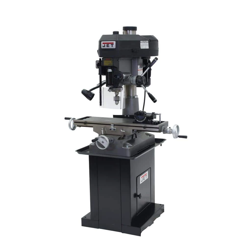 2 HP Milling/Drilling Machine with R8 Taper and Worklight, 12-Speed, 115/230-Volt, JMD-18 by Jet 4 2 HP Milling/Drilling Machine with R8 Taper and Worklight, 12-Speed, 115/230-Volt, JMD-18 by Jet - Image 2