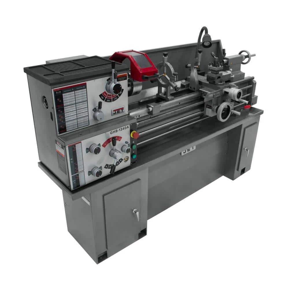 13 in. x 40 in. Geared Head Metalworking Bench Lathe without Stand, 2 HP 230-Volt 1PH, GHB-1340A by Jet 4 13 in. x 40 in. Geared Head Metalworking Bench Lathe without Stand, 2 HP 230-Volt 1PH, GHB-1340A by Jet - Image 2