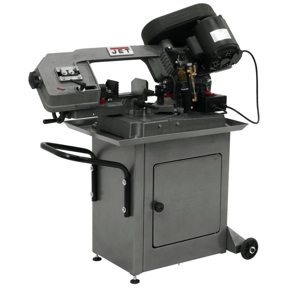1/2 HP 5 in. x 6 in. Mitering Metalworking Horizontal Band Saw with Closed Stand, 3-Speed, 115/230-Volt, HBS-56S by Jet 7 1/2 HP 5 in. x 6 in. Mitering Metalworking Horizontal Band Saw with Closed Stand, 3-Speed, 115/230-Volt, HBS-56S by Jet - Image 5