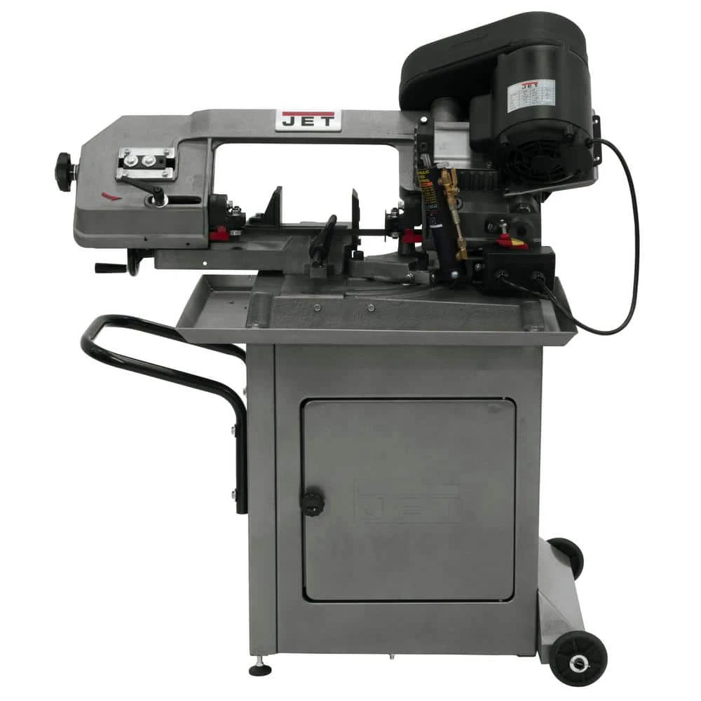 1/2 HP 5 in. x 6 in. Mitering Metalworking Horizontal Band Saw with Closed Stand, 3-Speed, 115/230-Volt, HBS-56S by Jet 8 1/2 HP 5 in. x 6 in. Mitering Metalworking Horizontal Band Saw with Closed Stand, 3-Speed, 115/230-Volt, HBS-56S by Jet - Image 6