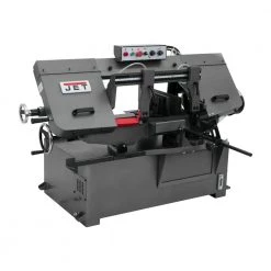 10 in. x 14 in. 1 HP, 230-Volt/460-Volt Metalworking Horizontal Mitering Bandsaw 3Ph by Jet -Cheap Jet Store jet stationary band saws 414477 4f 1000