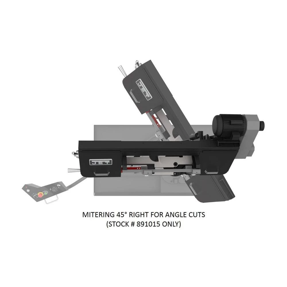 8 in. x 13 in. 1-1/2 HP, 115-Volt/230-Volt Metalworking Variable Speed Bandsaw 1Ph by Jet 11 8 in. x 13 in. 1-1/2 HP, 115-Volt/230-Volt Metalworking Variable Speed Bandsaw 1Ph by Jet - Image 9