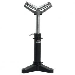 23 in. to 38.5 in. 2,000 lbs. Capacity Stationary V-Style Material Roller Stand by Jet