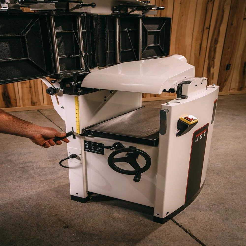 230-Volt, JJP-12 3 HP 12 in. Industrial Woodworking Planer and Jointer Combo with Closed Stand by Jet 5 230-Volt, JJP-12 3 HP 12 in. Industrial Woodworking Planer and Jointer Combo with Closed Stand by Jet - Image 3