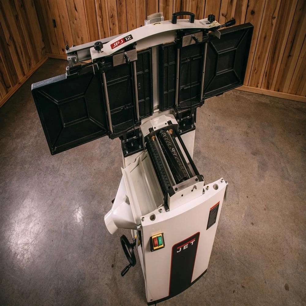 230-Volt, JJP-12 3 HP 12 in. Industrial Woodworking Planer and Jointer Combo with Closed Stand by Jet 10 230-Volt, JJP-12 3 HP 12 in. Industrial Woodworking Planer and Jointer Combo with Closed Stand by Jet - Image 8